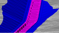 Vue 3D du projet de canal hydraulique