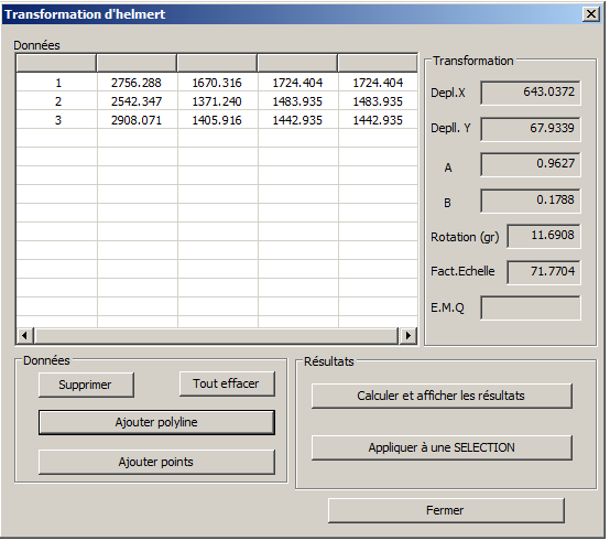 Transformation d'helmert