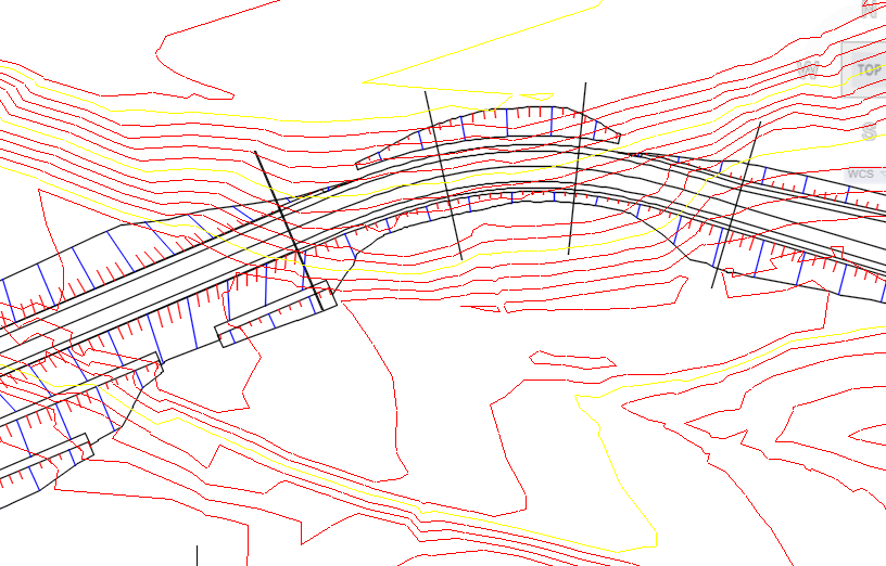 Tracé en plan du projet de voirie