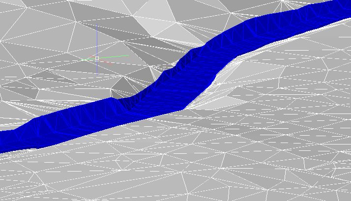 Vue 3D du projet de route